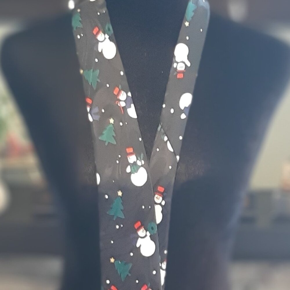 Christmas Snowman Tie